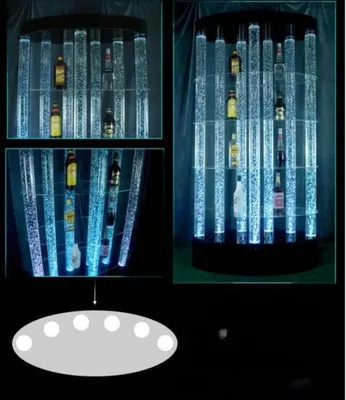Produktbild von Designer Bar Empfangs Tresen Wasserwand Wassersäule Theke Regale Möbel Regal neu
