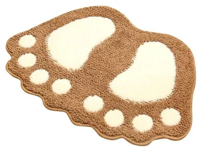 Immagine prodotto di Tappetino da bagno antiscivolo, assorbente, 40 x 60 cm, color beige