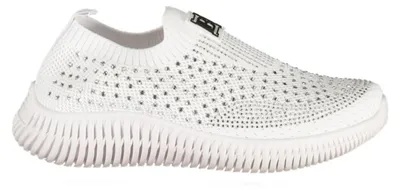 Produktbild von Eleganter Damensneaker Weiß mit Strass und Herausnehmbarem Fußbett