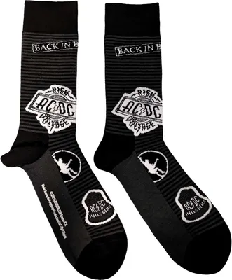 Immagine prodotto di AC/DC - Calzini per uomo/donna unisex RO7079 (40,5 EU - 45,5 EU) (Nero)