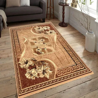 Obrázok produktu pre Vzorovaný koberec 180x250 cm LUKEN - béžový / hnedý