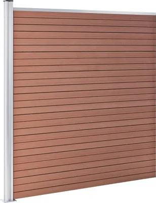 Produktbild von vidaXL Gartenzaun WPC 175x186 cm Braun