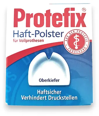 Immagine prodotto di Il cuscinetto adesivo Protefix per protesi mascellari protegge dai punti di pressione e dalle infiammazioni, 30 cerotti