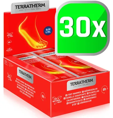 Image de TerraTherm : semelles chauffantes activées par l'air, semelles intérieures chauffantes