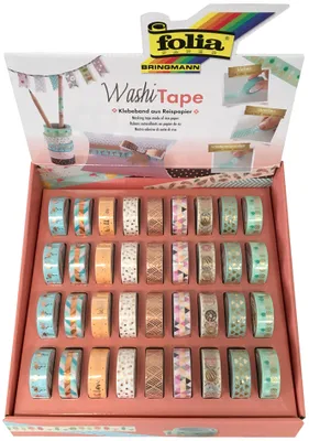 Produktbild von folia Deko-Klebeband Washi-Tape HOTFOIL Thekendisplay