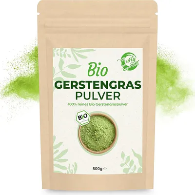 Produktbild von Gerstengras Pulver in Rohkostqualität 500g
