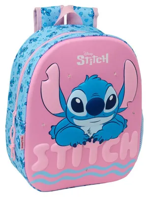 Produktbild von Safta Stitch 8.64l 27x33x10 Cm 3d Rucksack Rosa  Kinder Rosa One Size