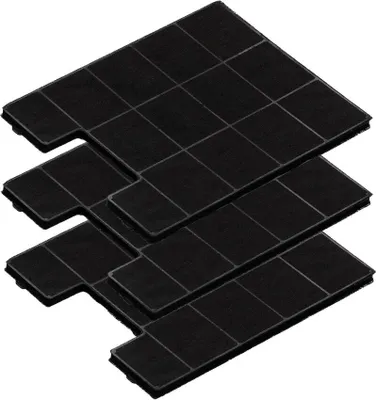 Produktbild von 3 Stk. Ersatz Kohlefilter zu KF 17139 -  Aktivkohlefilter für Amica Dunstabzugshauben Inselhauben IH 17115 E und auch für KH 17021 und KH 17127