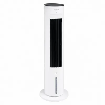 Produktbild von Stolthoff Turmventilator mit Wasserkühlung, Verdunstungskühler ohne Abluftschlauch, Timer & Fernbedienung, Oszillation, 4,5 L Wassertank