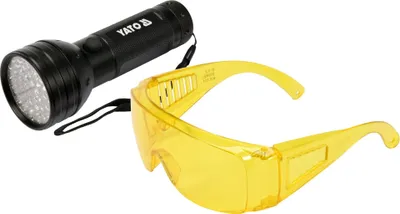 Produktbild von Yato YT-08581, Stirnband-Taschenlampe, Schwarz, Aluminium, Tasten, IP20, III
