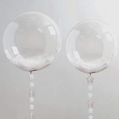 Produktbild von Transparente Bubble Bobo Ballons - 50 Stück - 20 Zoll - Helium und Luft - Perfekt für Partydekorationen