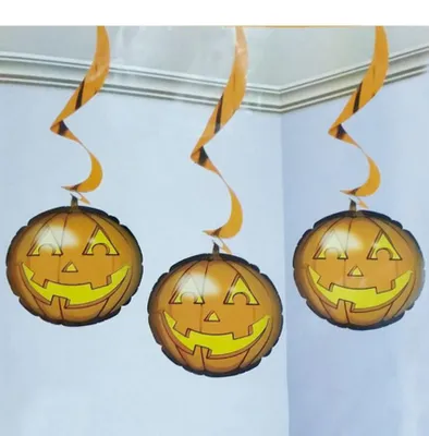 Produktbild von aufblasbare Halloween Kürbis Girlande ca. 60 cm