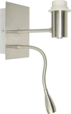 Produktbild von Light & Living Wandleuchte 2L 11x20x35cm 1*E27+1*LED3W REGINA Nickel satin