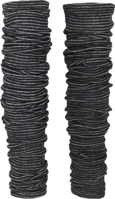 Produktbild von Lange Beinstulpen aus Baumwolle, Baumwollstrick Ethnostulpen - Schwarz, Uni, Baumwolle,Elasthan, Socken & Beinstulpen
