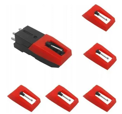 Zdjęcie produktu dla 5 sztuk igieł gramofonowych + 1 sztuka gramofonu