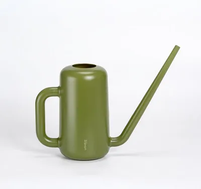 Produktbild von Plastia Gießkanne klein für den Zimmerpflanzen 1,8 L - Blumengießkanne aus recyceltem Kunststoff - Giesskanne mit Ausgießer, Grün
