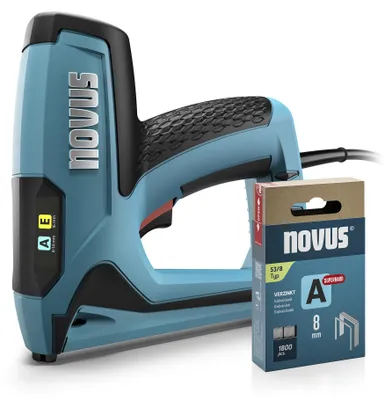Produktbild von NOVUS TOOLS Elektrotacker J-120 Set mit 1800 Klammern