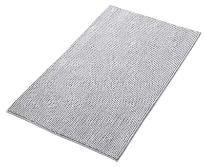 Immagine prodotto di Tappetini da bagno, 70x120 cm, grigi, in morbida microfibra, antiscivolo, lavabili in lavatrice, per bagno