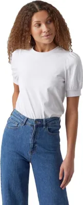 Produktbild von Vero Moda 10275520_5_59, T-Shirt, Weiblich, Weiß, XS, 1 Stück(e), Wash with similar colors; Wash with similar colors, Line dry in the shade