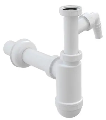 Obrázek produktu pro Sifon k umyvadlu Alcadrain A 43 P s přípojkou a převlečnou maticí 5/4"