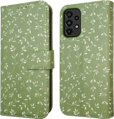 Immagine prodotto di Custodia a libro imoshion Design Samsung Galaxy A33 - Green Flowers