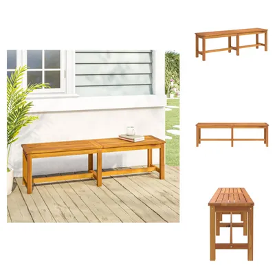 Obrázek produktu pro vidaXL Zahradní lavice 150x35x45 cm z masivního dřeva akácie - Zahradní lavice