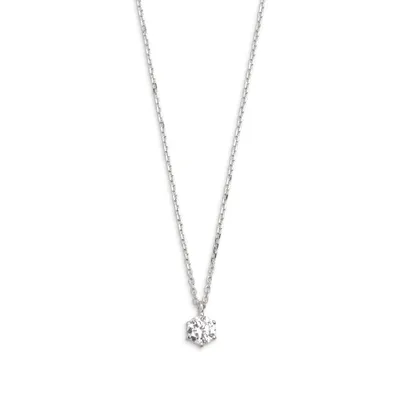 Produktbild von Xenox XS7381 Halskette mit Anhänger Damen Silver Circle Zirkonia 45 cm