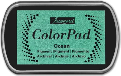 Obrázok produktu pre Žakárový atramentový vankúšik Ocean - Pigmentový atramentový vankúšik na tvorbu