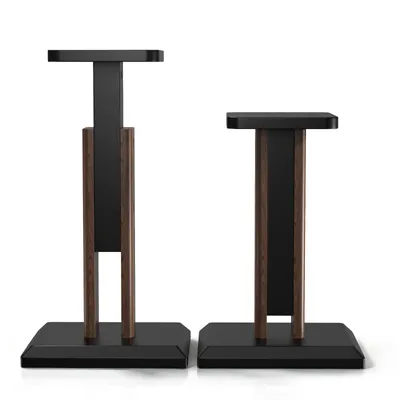 Produktbild von 2X Holz Lautsprecherständer, 45-65cm Höhenverstellbar, Boxenständer für Satelliten Regallautsprecher 4-10 Zoll, Lautsprecherhalter bis 18 kg Tragkraft