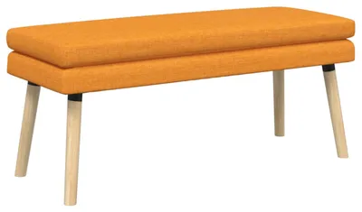 Obrázok produktu pre vidaXL Dvojmiestna lavica, tmavožltá, 110 x 40 x 47 cm, látka