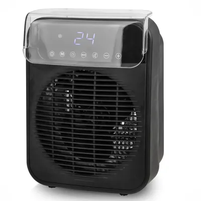 Productafbeelding van Emerio Ventilatorkachel – 2 Standen – Instelbare Thermostaat – Digitaal Display – Timer – 20 m² – IP21 – Zwart – FH-215085.1