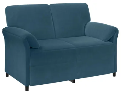 Obrázok produktu pre vidaXL Dvojmiestna pohovka Modrá 138 x 83 x 95 cm Zamat