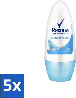 Productafbeelding van Rexona - Shower Fresh - Deodorant roll-on - 50 ml - Voordeelverpakking - 5 stuks