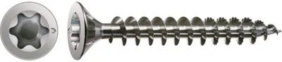 Produktbild von SPAX Edelstahlschraube, 3 x 16 mm, 200 Stück, Vollgewinde, Senkkopf, T-STAR plus T10, S-Spitze - 1197000300163