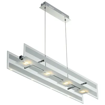 Produktbild von LED Pendelleuchte Glas, chrom, L 87 cm