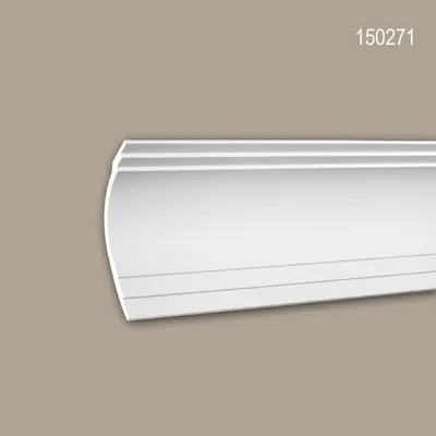 Produktbild von PROFHOME 150271 Eckleiste aus Polyurethan Deckenleiste Stuckleiste 2 m