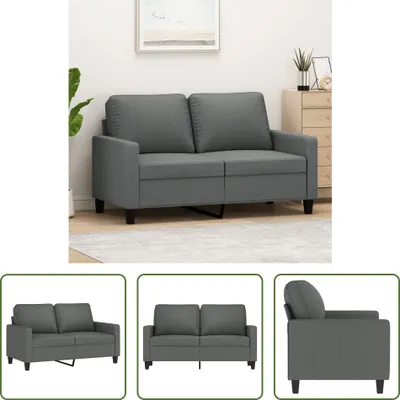 Produktbild von The Living Store 2-Sitzer-Sofa Dunkelgrau 120 cm Stoff