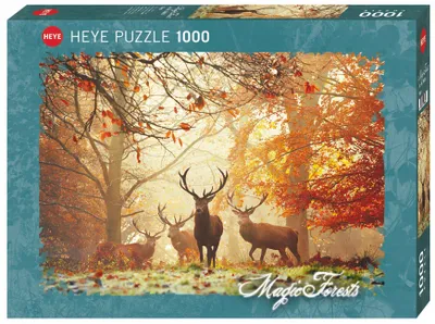 Produktbild von Heye Puzzle Tiere Stags Magic Forest 1000 Teile Karton