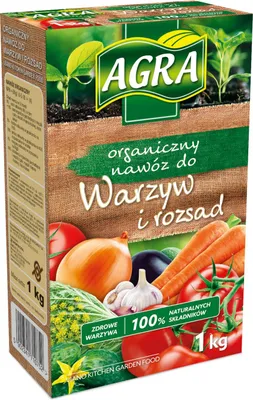 Zdjęcie produktu dla Nawóz organiczny do warzyw i rozsad AGRA 1KG