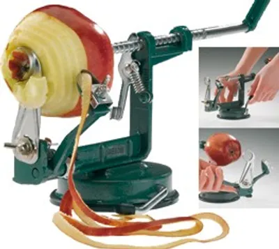 Produktbild von Apfelschäler Apfeltraum 3-in-1: Schälen, Schneiden, Entkernen mit Saugfuß
