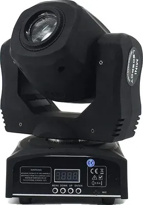 Immagine prodotto di Lampada a testa mobile a LED, controllo DMX, 7 effetti cromatici, 1 spot LED 60W, spina UE
