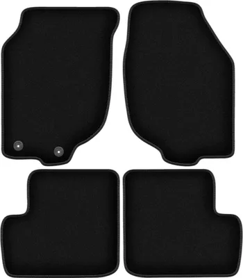 Immagine prodotto di Tappetini in velluto per Rover 200 (2000-2005, hatchback) neri, set 4 pz, con fissaggi