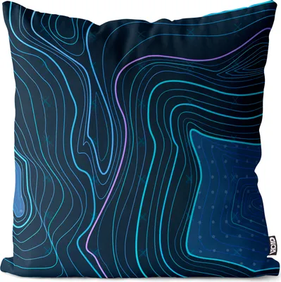 Produktbild von VOID Topografie Landschaft Kissenbezug Kissenhülle Sofakissen Kissen Deko Outdoor-Kissen Dekokissen