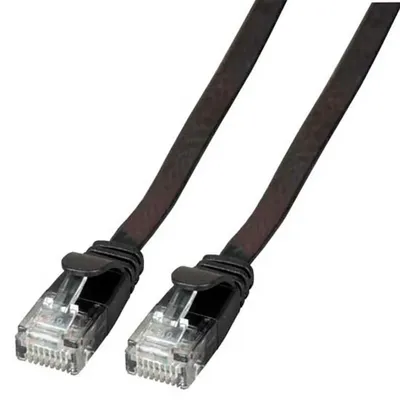 Produktbild von EFB Elektronik K8107SW.1, 1,5 m, Cat6a, U/UTP (UTP), RJ-45, RJ-45, Schwarz