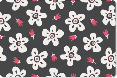 Produktbild von MuchoWow® Mauspad Mousepad Muster - Blumen - Sterne 27x18 cm - Mousepads - Maus Mat - Pad - Mausunterlage - Büroartikel - Desk Matten