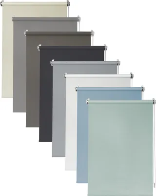Produktbild von Deco4Me Seitenzugrollo Klemmfix ohne Bohren – blickdicht und lichtdurchlässig – Mint, 100 x 160 cm