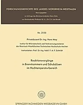 Obrázek produktu pro Reaktionsvorgänge in Brennkammern und Schubdüsen im Hochtemperaturbereich