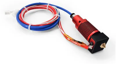Produktbild von 24V montiertes Extruder-Hot-End-Kit, 0,4-mm-Düsen-Heizblock-Silikonabdeckung, kompatibel mit Creality CR-10S Pro 3D-Drucker