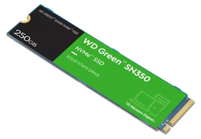 Obrázok produktu pre Western Digital Green SN350, 250 GB, M.2, 2400 MB/s