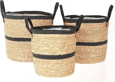 Imagen del producto de HBX, juego de juguetes con cesta de plantas de estilo natural, fabricado en cartón decorativo